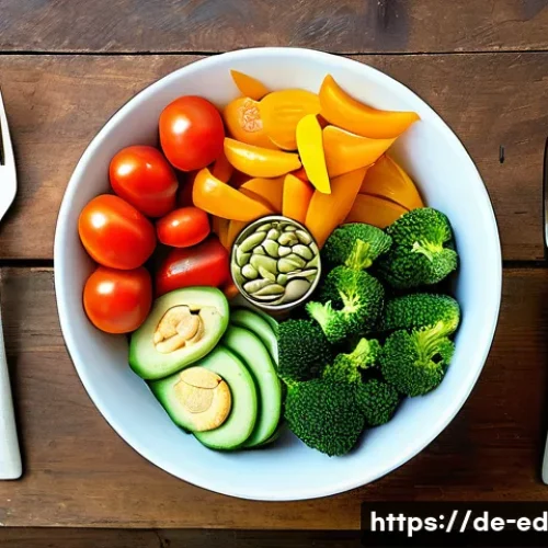 채소 중심 한 그릇 식사로 가족 건강 챙기기 - A vibrant and colorful vegetable bowl featuring a variety of fresh, seasonal vegetables popular in G...
